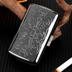 NEW! Vintage Style Silver Embossed Cigarette Case